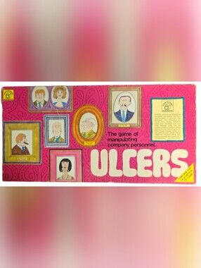 Ulcers vintage satirical corporate strategy board game published by Waddington